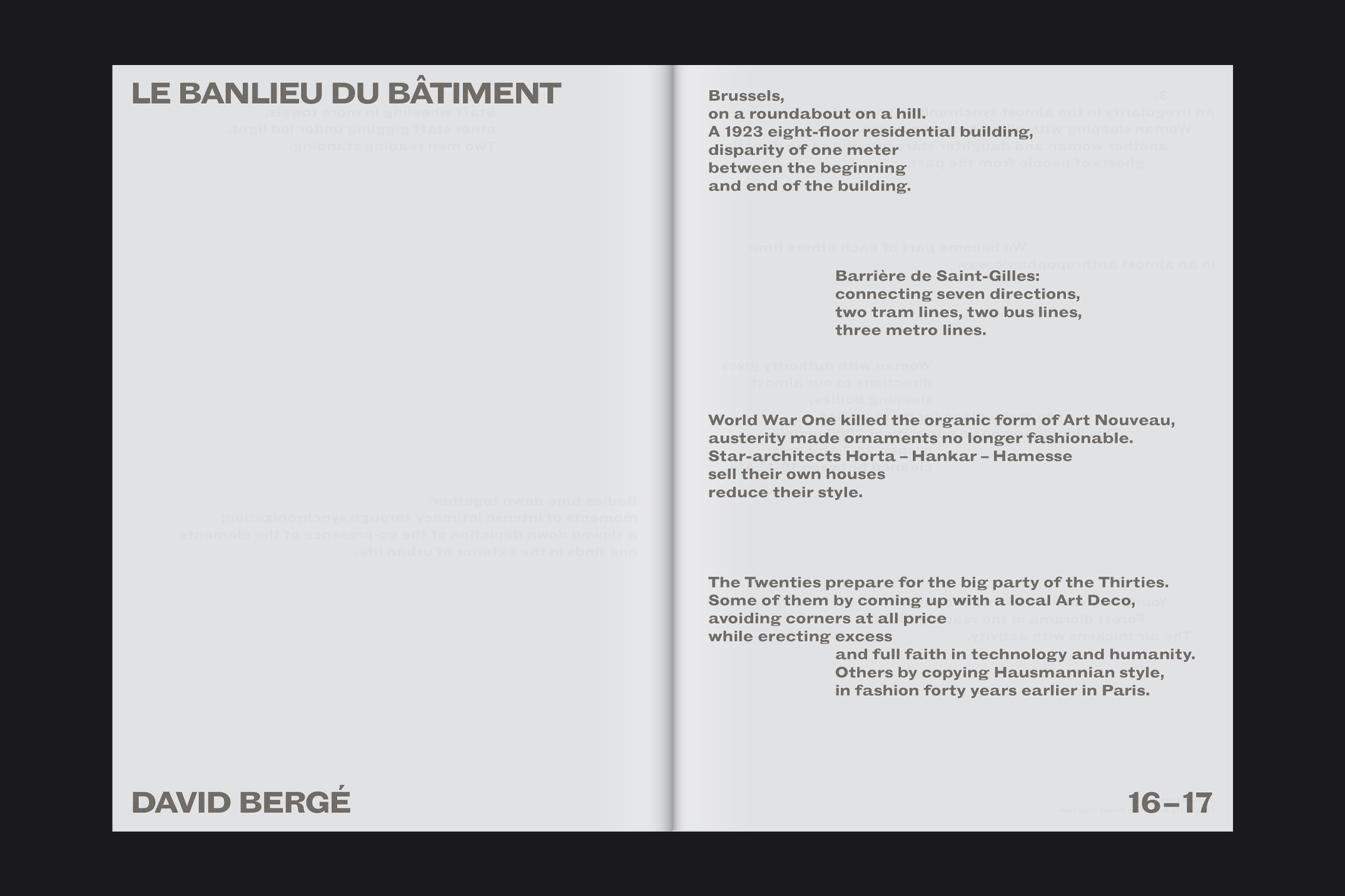 A Walk in High Resolution, text spread